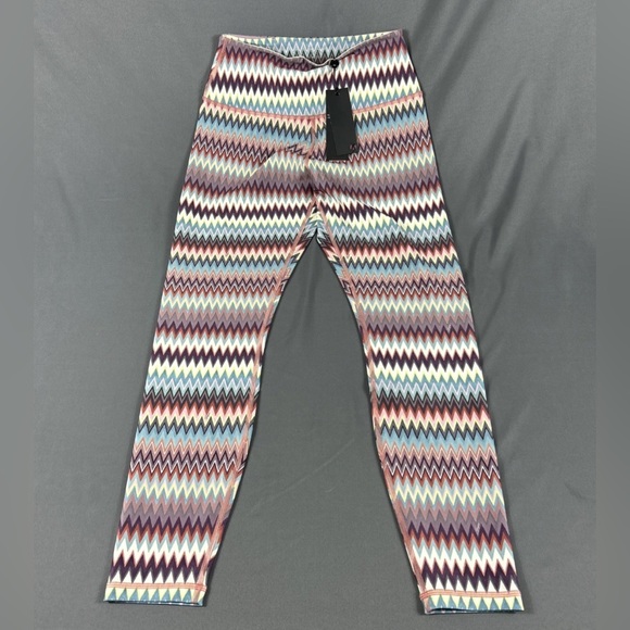 Greyson Womens Leggings Luna Canyon Peaks Print Medium Multicolor - Picture 1 of 7